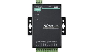 Serial Device Server, 100 Mbps, Serial Ports - 2, RS422 / RS485